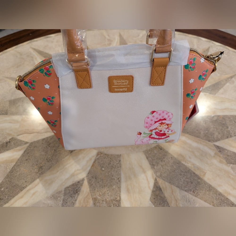 NEW Loungefly Strawberry Shortcake Handbag Satchel - Picture 3 of 9